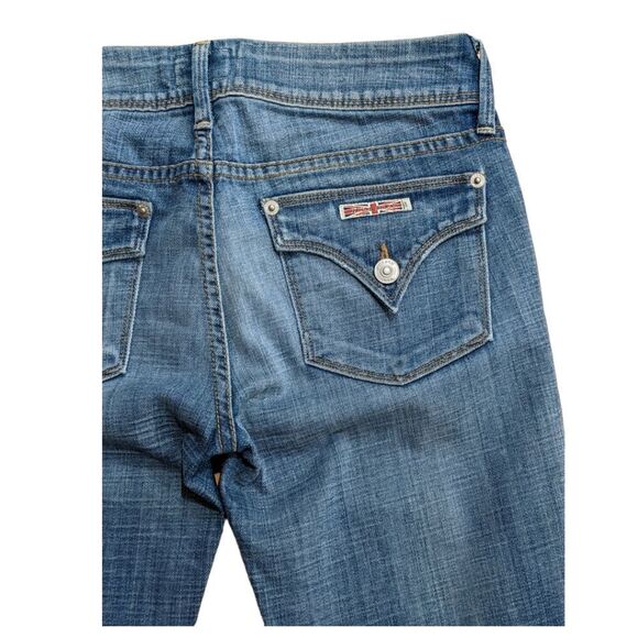 Hudson USA Women's Button Front Low Rise Flare Skinny Jeans Size 27 Style W176 - Picture 7 of 10